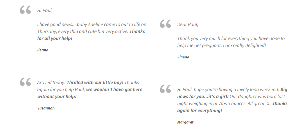 Fertility Testimonials 2