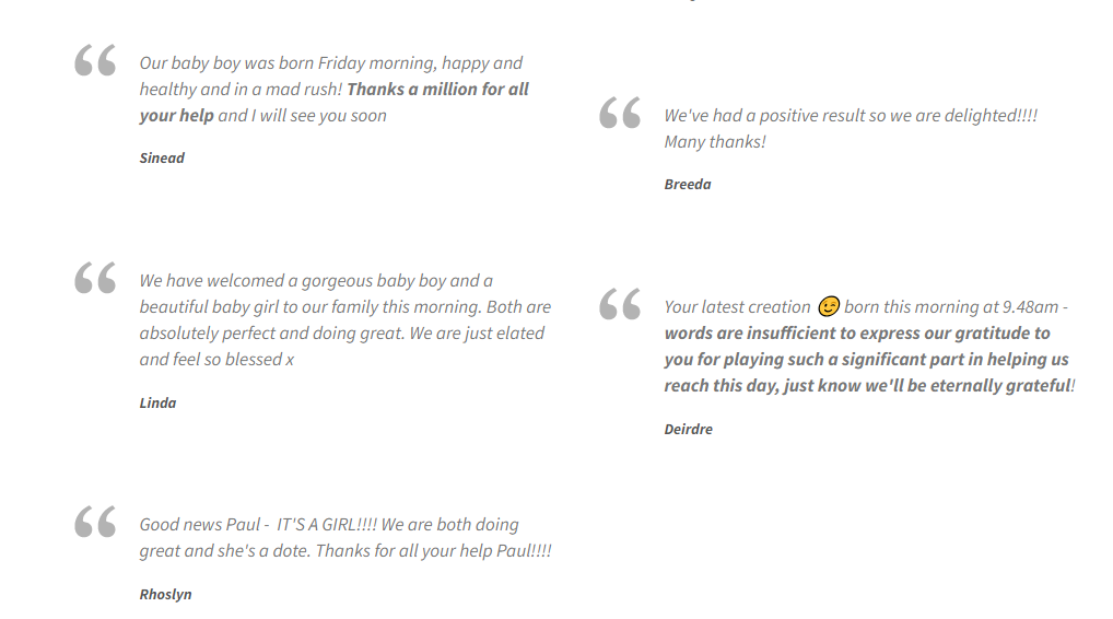 Fertility Testimonials 3